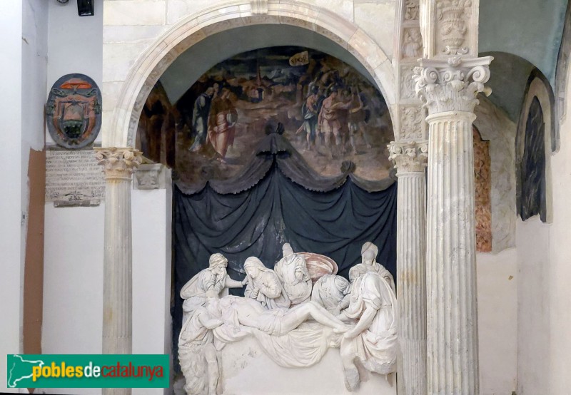 Barelon - Convent dels Àngels. Grup escultòric del Davallament de la Creu