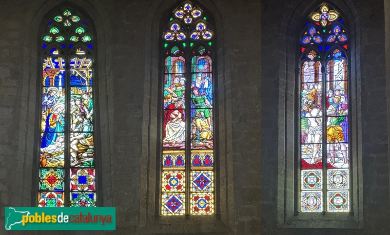 Montblanc- Santa Maria la Major. Vitralls (Foto: Albert Esteves, 2025) Montblanc- Santa Maria la Major. Vitralls