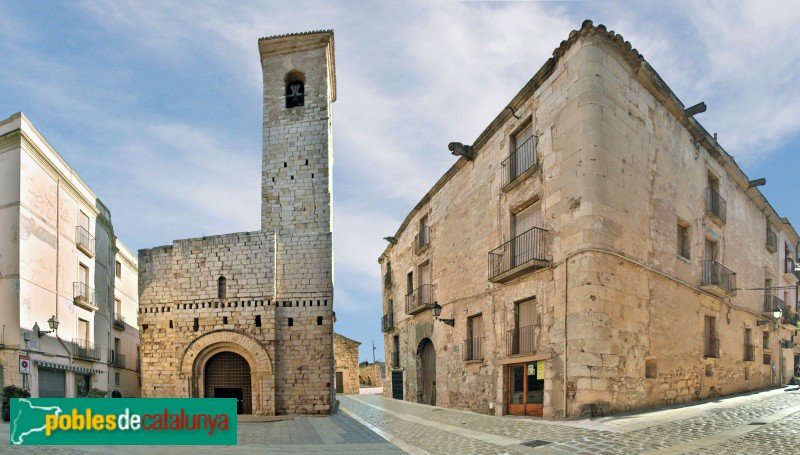 Montblanc - Palau del Castlà i església de Sant Miquel (Foto: Vicenç Valcárcel, 2022) Montblanc - Palau del Castlà i església de Sant Miquel