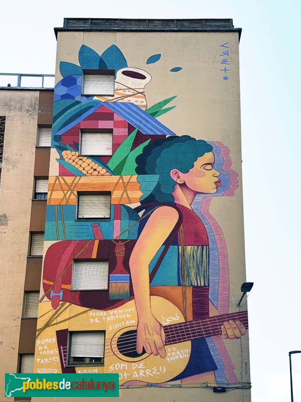 Girona - Mural Somos de todas partes