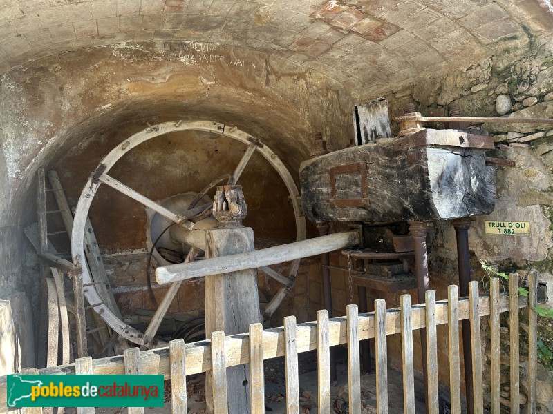 Viladasens - Can Sanç. Trull d'oli, de 1882