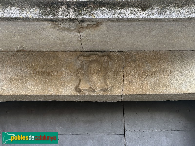 Cervià de Ter - Llinda, 1571 (Foto: Albert Esteves, 2025) Cervià de Ter - Llinda, 1571