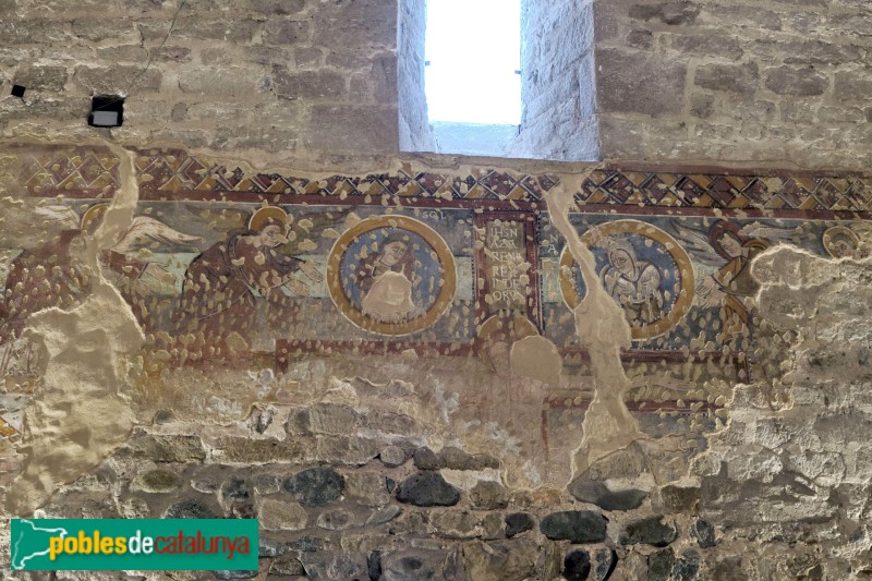Cervià de Ter - Monestir de Santa Maria. Pintures murals (Foto: Raül Costal -invarquit.cultura.gencat.cat-, 2023) Cervià de Ter - Monestir de Santa Maria. Pintures murals