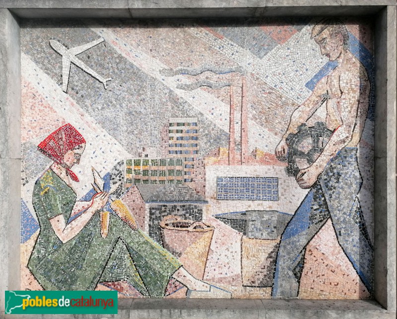 Ripollet - Mosaic del carrer Padró
