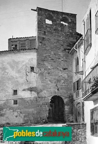 Torregrossa - Portal de la muralla. Postal antiga