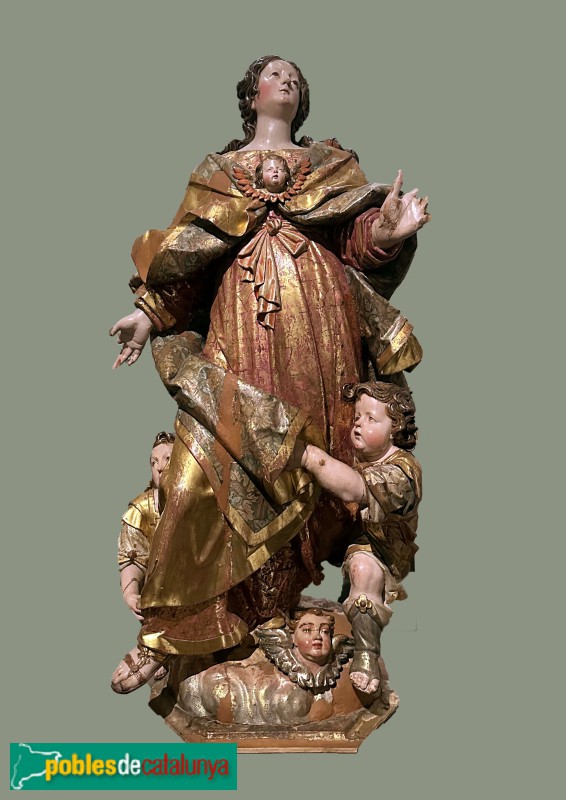 Museu de Lleida - Assumpta, proced. del retaule de Torres de Segre, Francesc Santacruz II, 1679-80