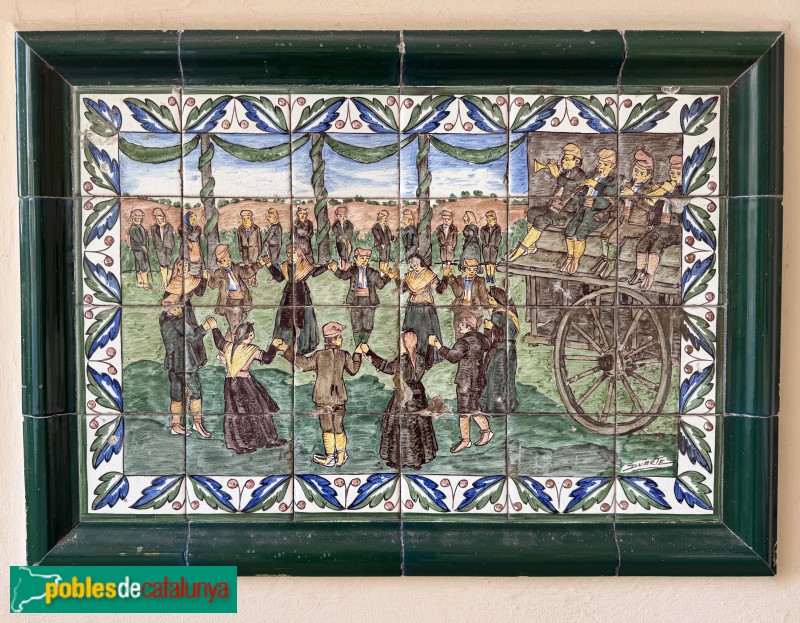 Torres de Segre - Plafó ceràmic a la Casa de la Vila