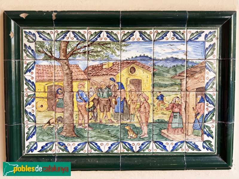 Torres de Segre - Plafó ceràmic a la Casa de la Vila