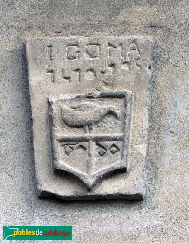 Torres de Segre - Escut dels Gomà al carrer Major