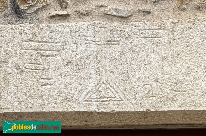 Celrà - Baixada de la Doma. Símbols d'ofici, 1724