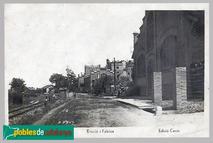 Celrà - Fàbrica Pagans. Postal antiga Celrà - Fàbrica Pagans. Postal antiga