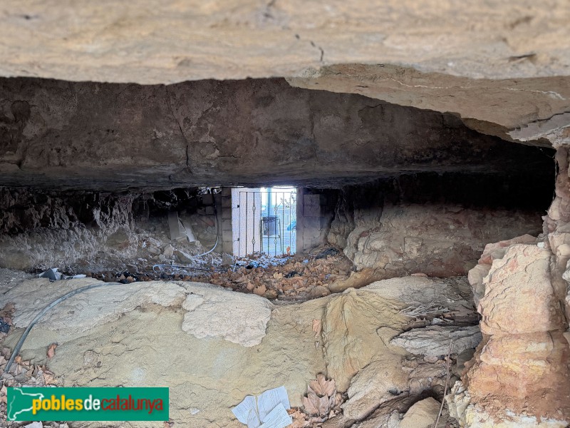 Torre-serona - Lo Calvari. Interior d'una sitja (Foto: Albert Esteves, 2025) Torre-serona - Lo Calvari. Interior d'una sitja