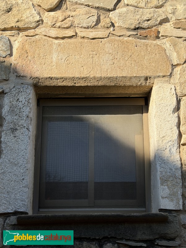 Sant Joan de Mollet - Centre històric. Llinda de 1634 (Foto: Albert Esteves, 2025) Sant Joan de Mollet - Centre històric. Llinda de 1634