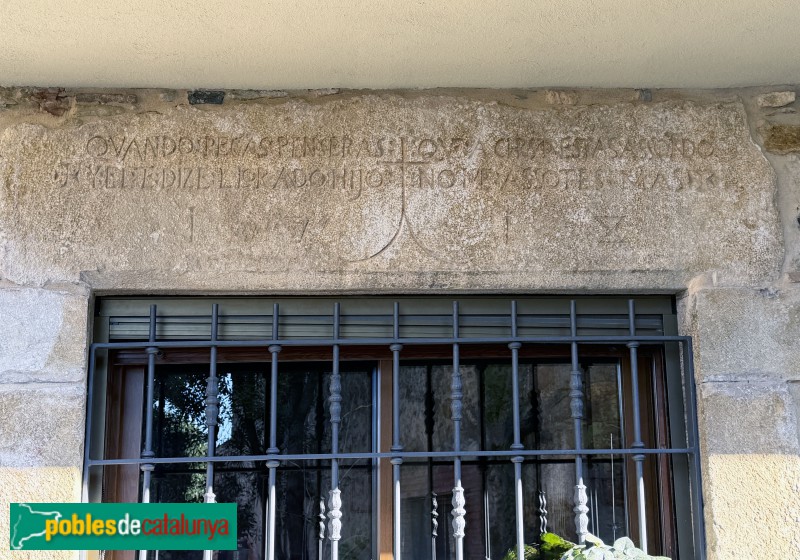 Sant Joan de Mollet - Centre històric. llinda de 1718 (Foto: Albert Esteves, 2025) Sant Joan de Mollet - Centre històric. llinda de 1718