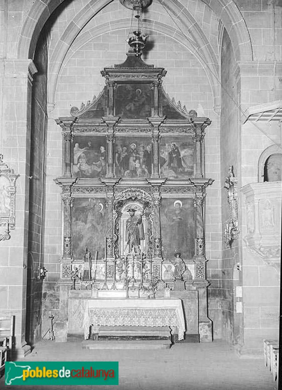 L'Hospitalet de Llobregat - Museu d'Història. Retaule de Sant Roc (Foto: Ramon Puig Gairalt -arxiusenlinia.cultura.gencat.cat-, 1920-37) L'Hospitalet de Llobregat - Museu d'Història. Retaule de Sant Roc