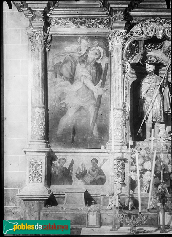 L'Hospitalet de Llobregat - Museu d'Història. Retaule de Sant Roc (Foto: Ramon Puig Gairalt -arxiusenlinia.cultura.gencat.cat-, 1920-37) L'Hospitalet de Llobregat - Museu d'Història. Retaule de Sant Roc