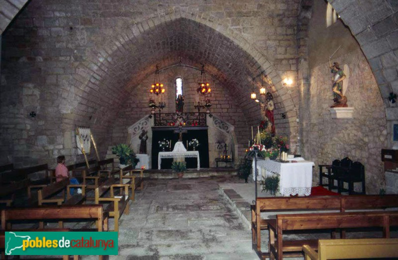 Forès - Església de Sant Miquel (Foto: <i>Germà Fernàndez -calaix.gencat.cat-</i>, 1998) Forès - Església de Sant Miquel