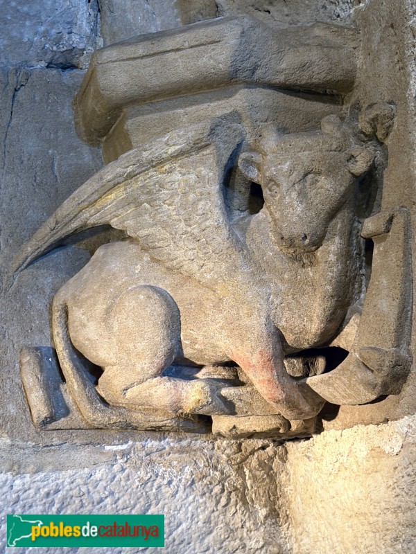 Torrebesses - Església de Sant Salvador. El bou de sant Lluc