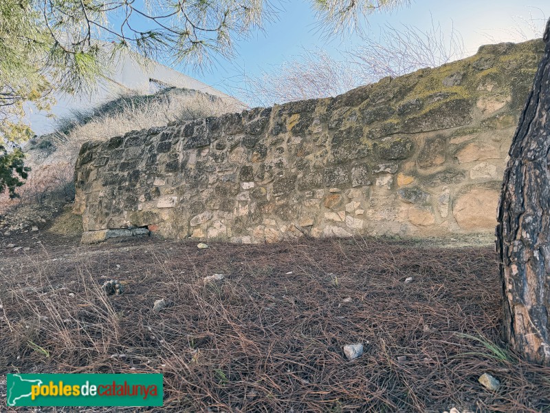 Llardecans- Restes del castell i la muralla