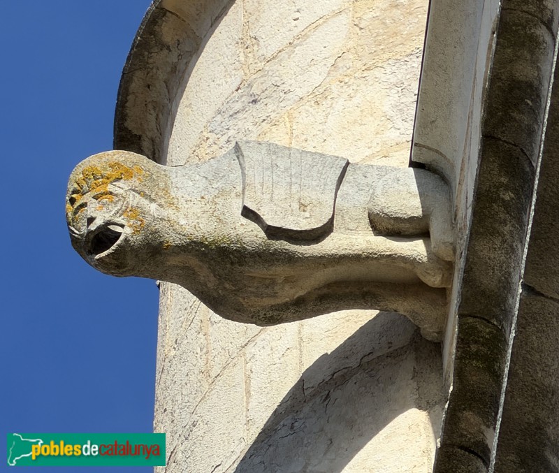 Bordils - Església de Sant Esteve. Gàrgola