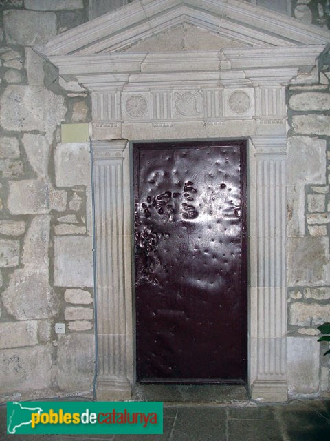Bordils - Església de Sant Esteve. Porta de la sagristia