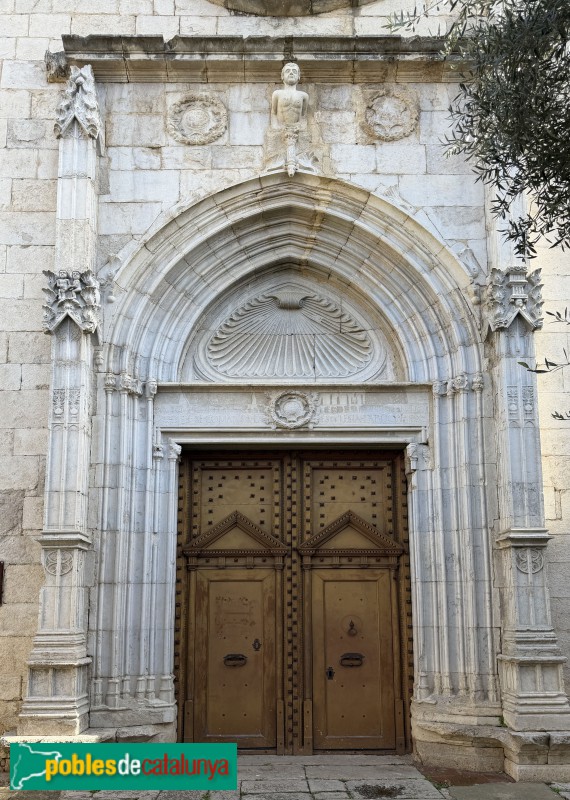 Bordils - Església de Sant Esteve. Portada