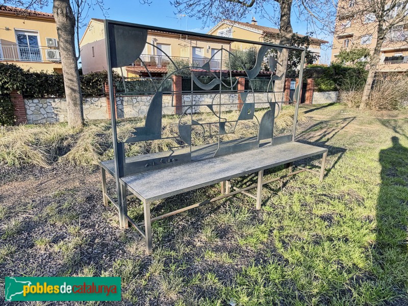 Bordils - Banc de la carretera de Palamós