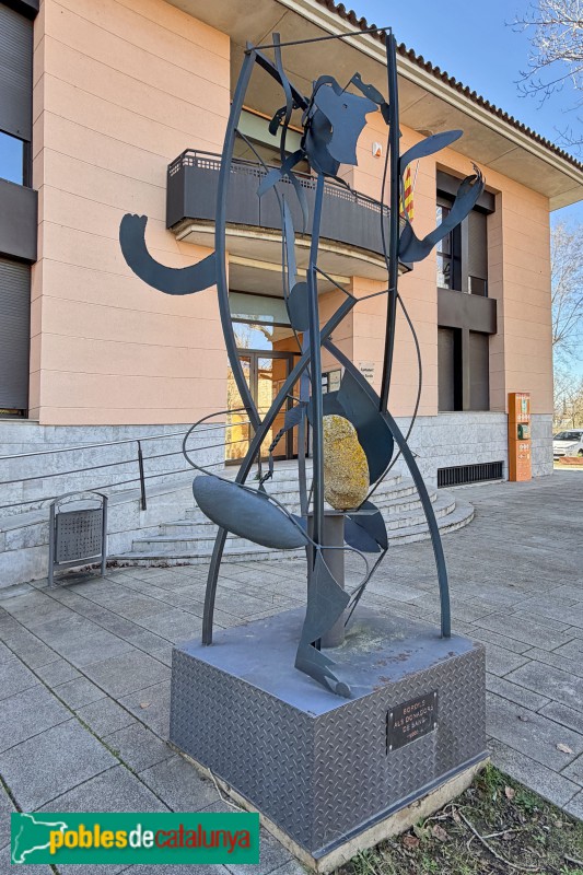 Bordils - Escultura  d'homentage als donants de sang