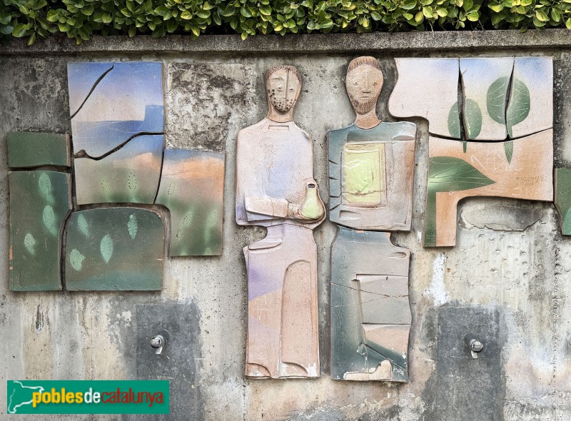 Sant Julià de Ramis - Mosaic de Sant Cosme i Sant Damià