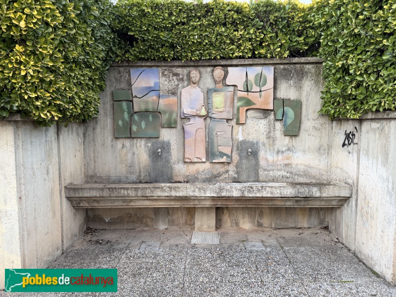 Sant Julià de Ramis - Mosaic de Sant Cosme i Sant Damià