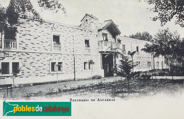 Alcarràs - Balneari d'Alcarràs. Postal antiga