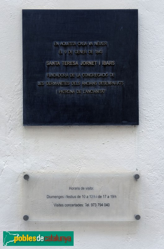 Aitona - Casa natal de Santa Teresa Jornet