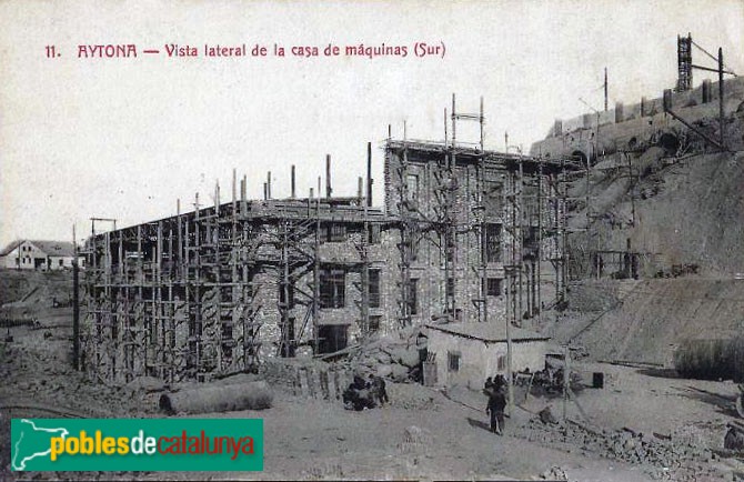 Aitona - Central Elèctrica FECSA. Posta antiga