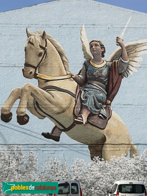 Seròs - Mural del Sant Àngel