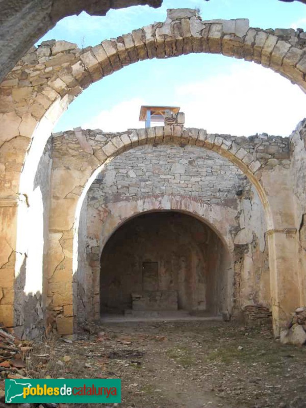 La Granja d'Escarp - Ermita de Sant Jaume, abans de la restauració