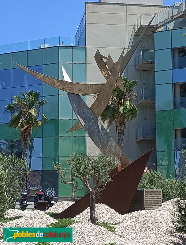 Barcelona - Escultura Homenatge al Patí de Vela