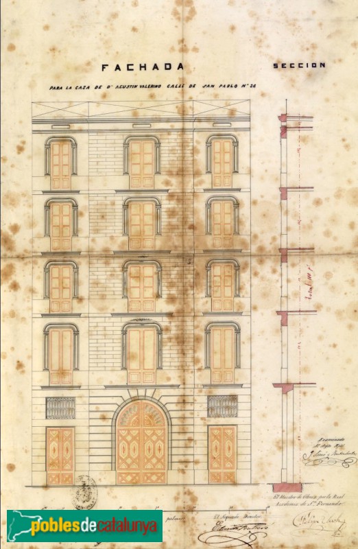 Barcelona - Sant Pau, 3. Plànol (Arxiu Municipal Contemporani de Barcelona)