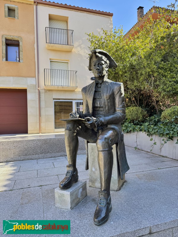 Almacelles - Estàtua de Josep Mas Dordal