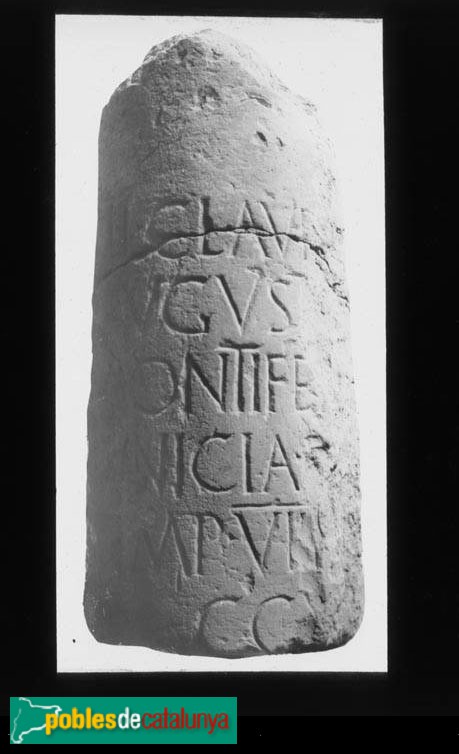 Almacelles - Mil·liari romà original