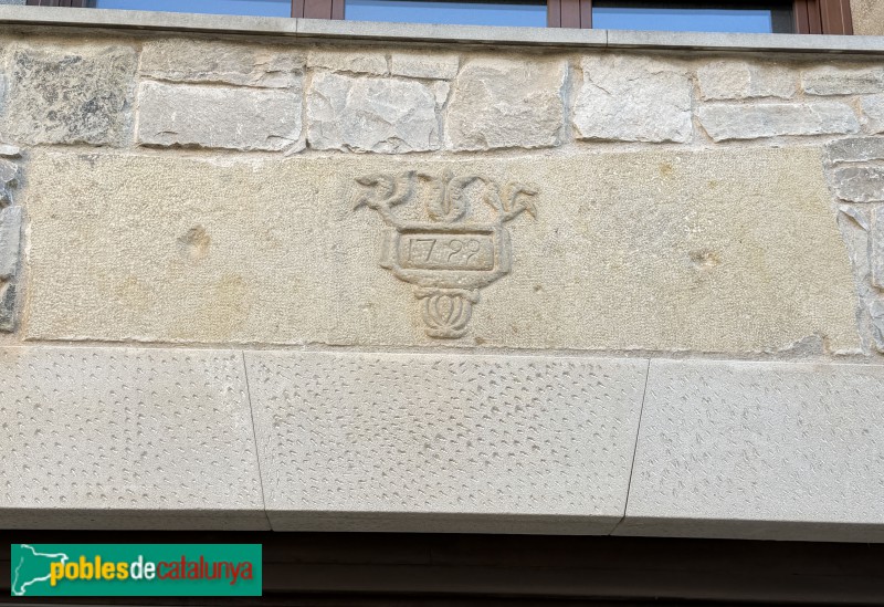 Els Alamús - Carrer Major. Llinda de 1799