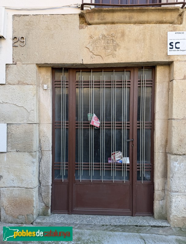 Els Alamús - Carrer Major. Llinda de 1798