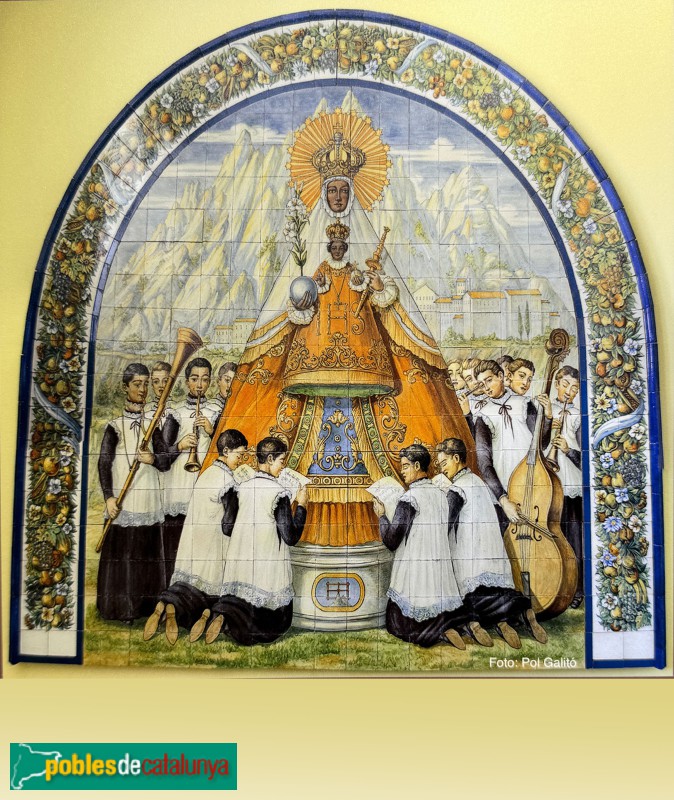 Vilanova de la Barca - Original del mosaic de l'ermita, custodiat a l'ajuntament