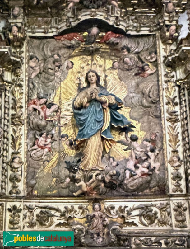 Sitges - Església de Sant Bartomeu i Santa Tecla. Retaule de la Immaculada (Foto: Albert Esteves, 2026) Sitges - Església de Sant Bartomeu i Santa Tecla. Retaule de la Immaculada