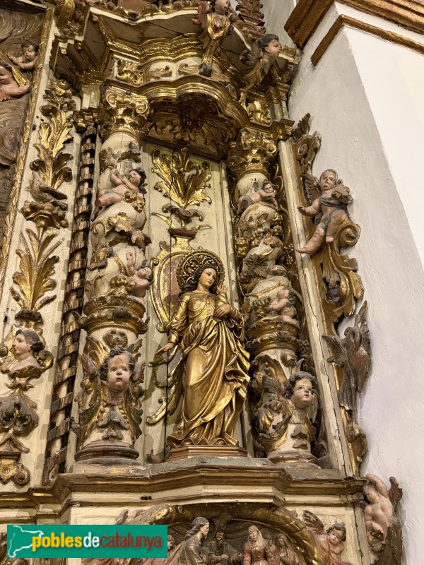 Sitges - Església de Sant Bartomeu i Santa Tecla. Retaule de la Immaculada (Foto: Albert Esteves, 2026) Sitges - Església de Sant Bartomeu i Santa Tecla. Retaule de la Immaculada