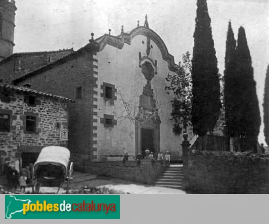 L'Esquirol - Església de Santa Maria, abans de 1936
