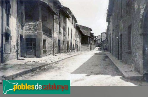 L'Esquirol - Carrer Nou. Postal antiga