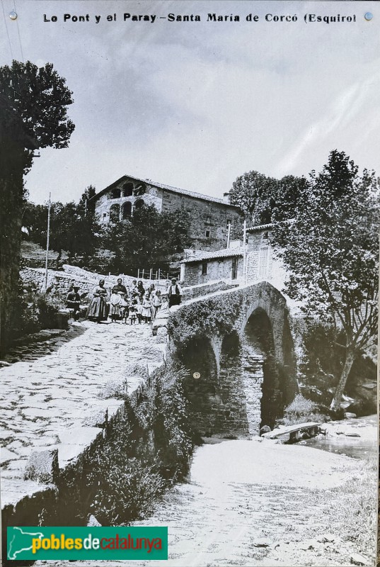 L'Esquirol - Pont de la Gorga a inicis del segle XX