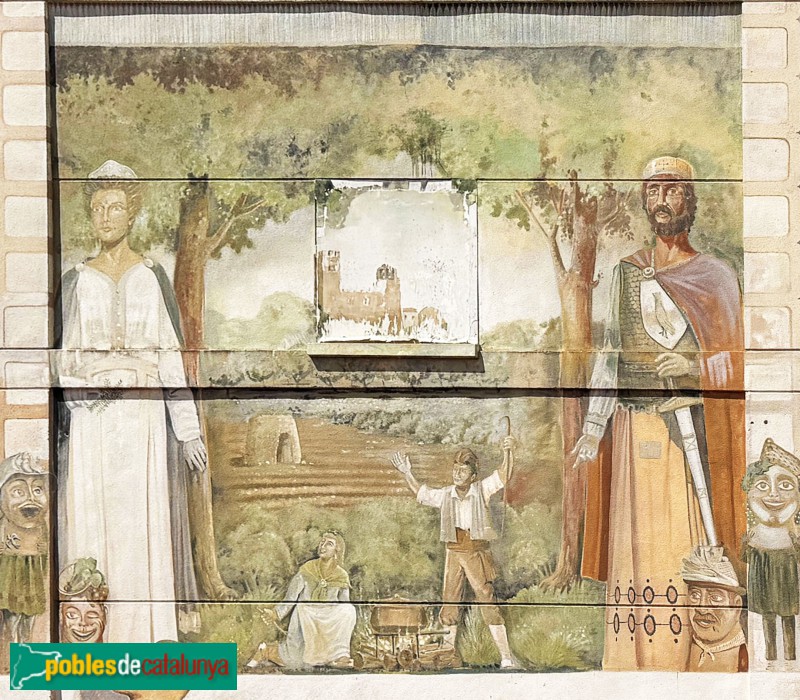 Santa Oliva - Mural de la cultura popular