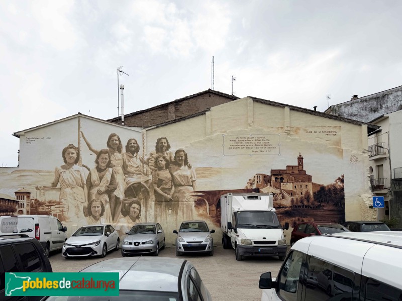 Roda de Ter - Mural de les treballadores de la Blava