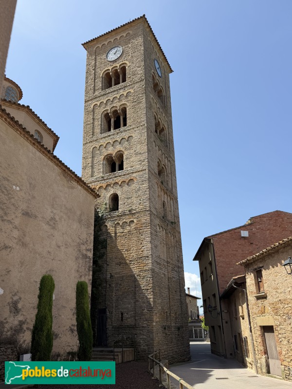 Taradell - Església de Sant Genís. Campanar romànic